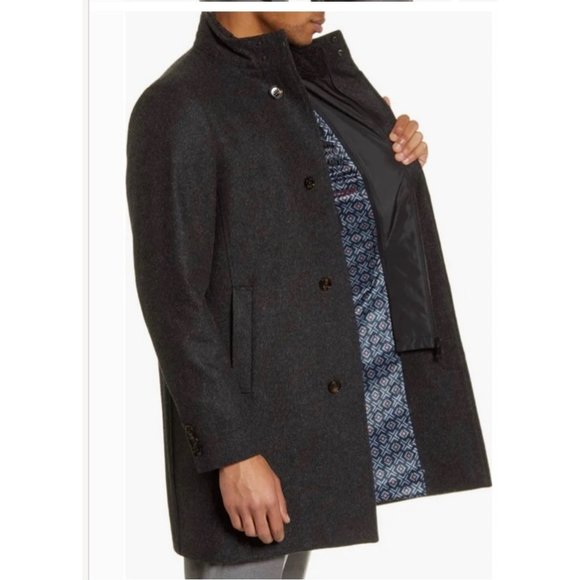 Ted Baker Margate Funnel Neck Coat Ted Size 6 (US Size 2XL) - Picture 12 of 13